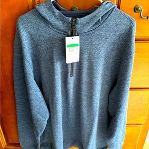 NWT Nike Golf 1/4 zip shirt w hood